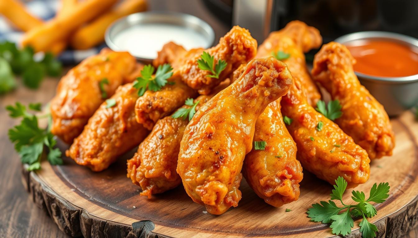 air fryer frozen chicken wings